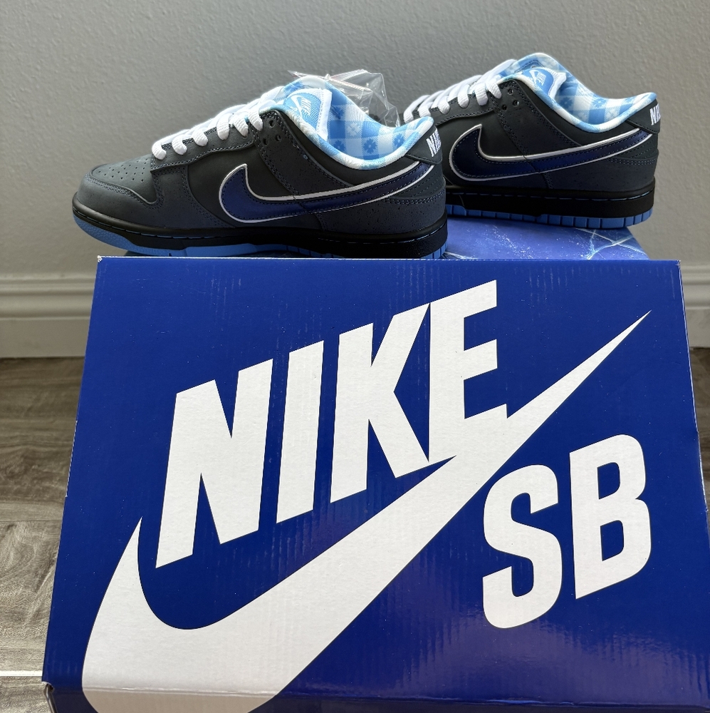 Nike SB Dunk Low Black and Blue Sneakers